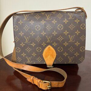 Louis Vuitton Monogram Flap Crossbody With Buckle Closure